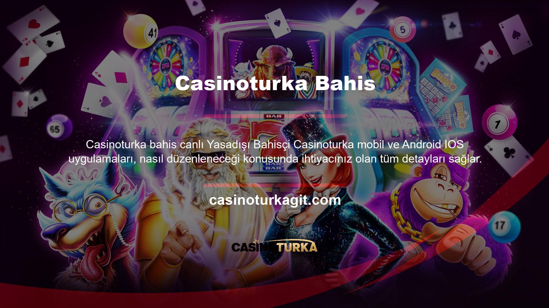 Casinoturka mobil uygulamasına iOS ve Android akıllı telefon versiyonlarında paylaştığımız link üzerinden ulaşabilirsiniz